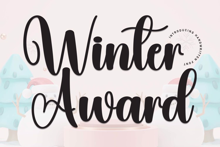 Winter Award Font