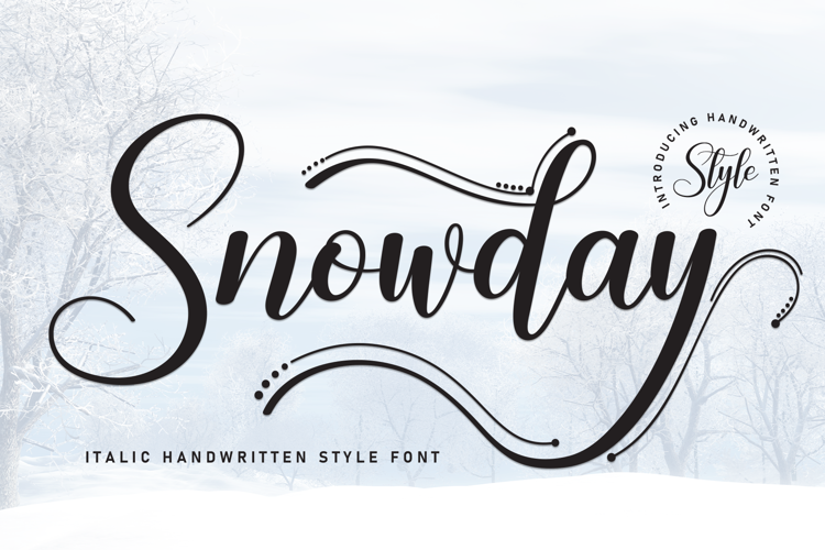 Preview of Snowday Font