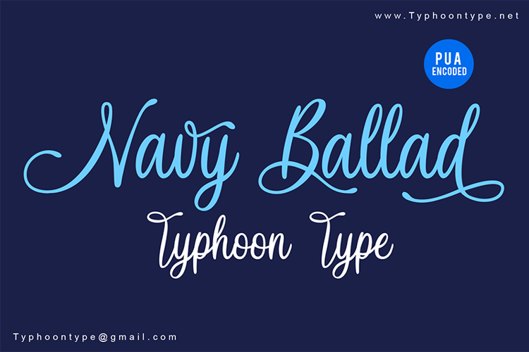 Navy Ballad Font