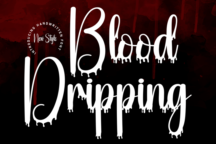 Blood Dripping Font