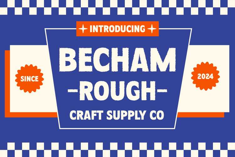 Becham Rough Font