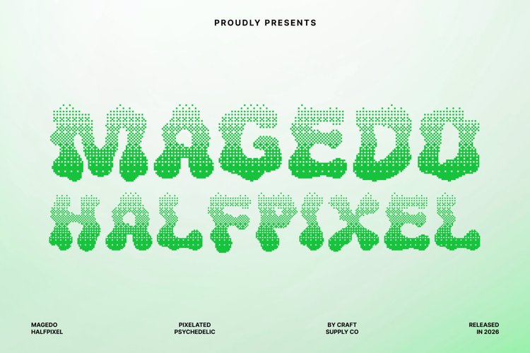 Preview of Magedo Halfpixel Font