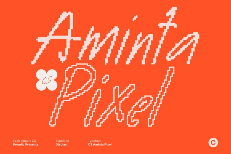 Preview of CS Aminta Pixel Font