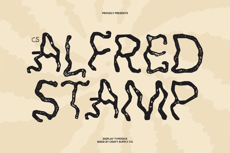Preview of CS Alfred Stamp Font