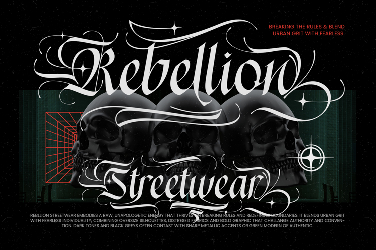 Preview of Daigersun Font