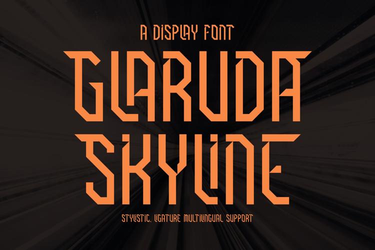 GLARUDA SKYLINE Font