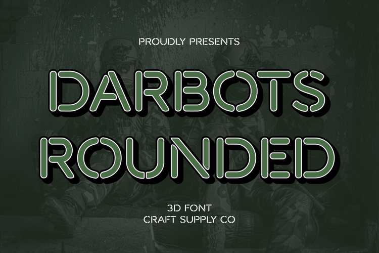 Darbots Rounded 3D Font