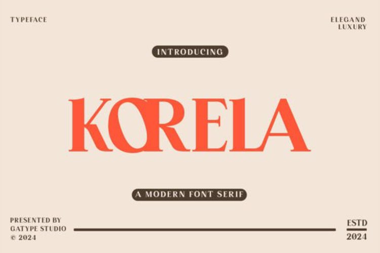 Korela Display Font