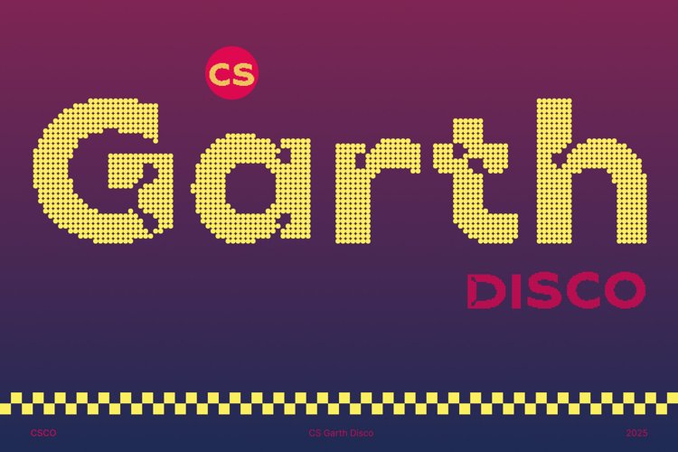 Preview of CS Garth Disco Font