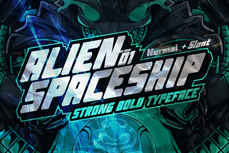 Alien Spaceship Font