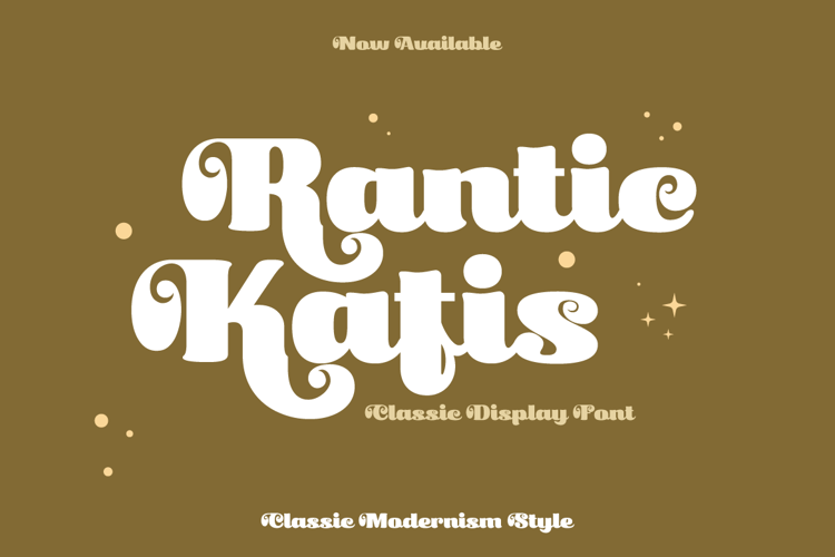 Rantic Kafis – Display Classic Font
