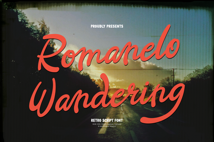 Preview of Romanelo Wandering Font