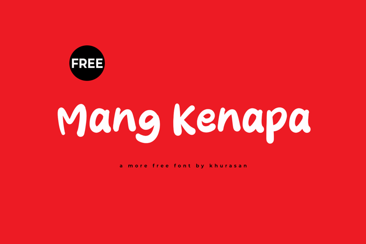 Preview of Mang Kenapa Font