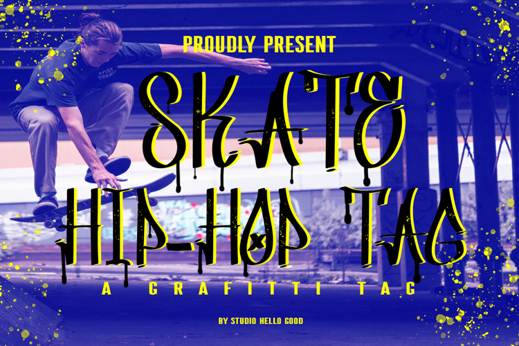 Skate Hip Hop Tag Font
