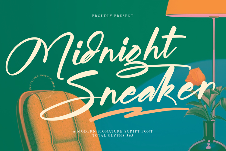 Preview of Midnight Sneaker Font
