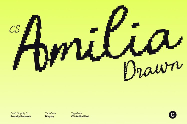 Preview of CS Amilia Pixel Font