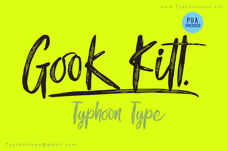 Gook Kitt Font