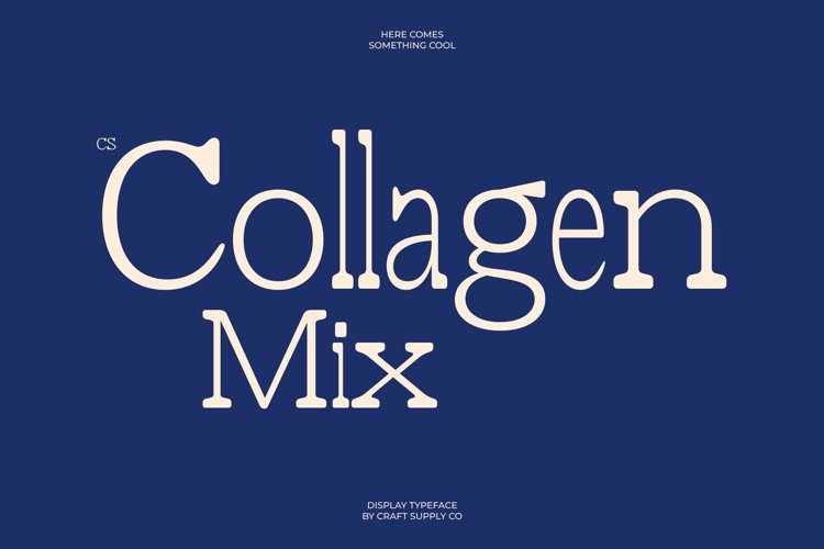 Preview of CS Collagen Mix Font