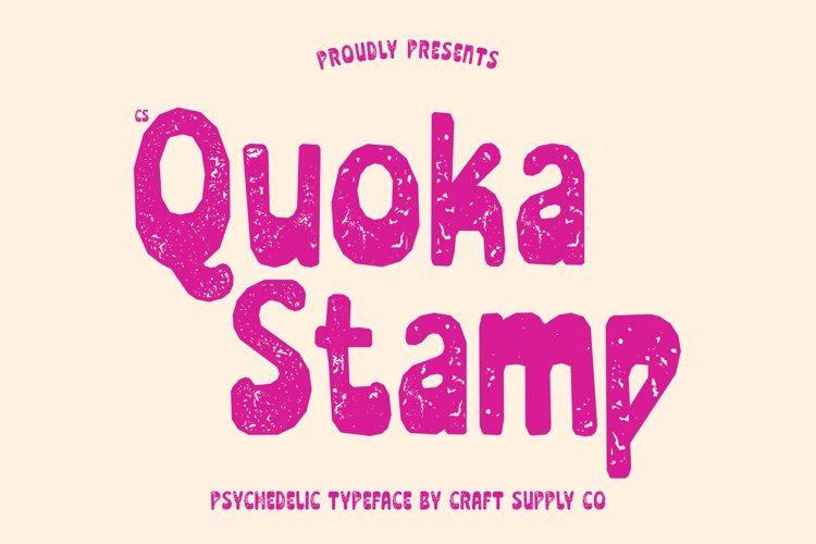 Preview of CS Quoka Stamp Font