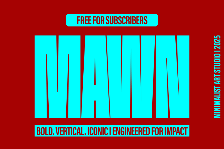 Preview of MAWN Font