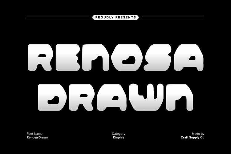 Preview of Renosa Drawn Font