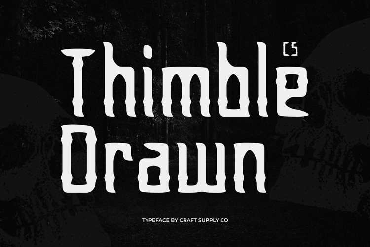Preview of CS Thimble Drawn Font