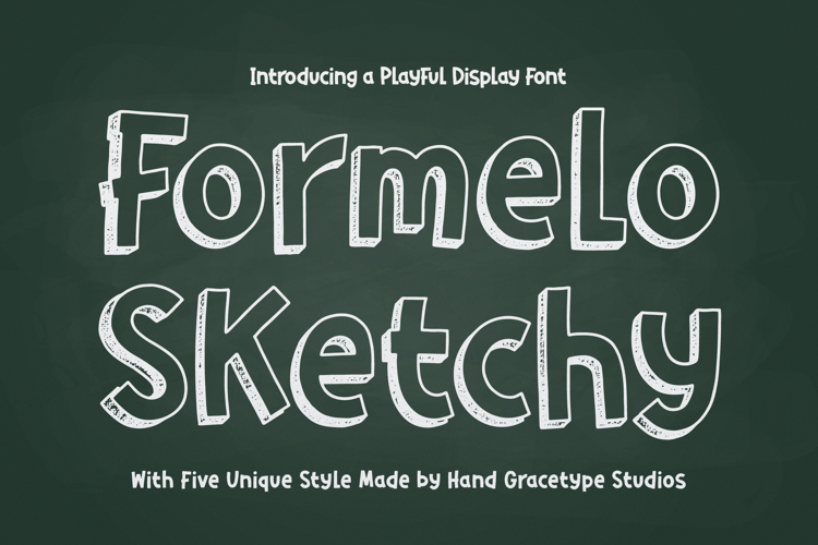 Preview of Formelo Sketchy Font