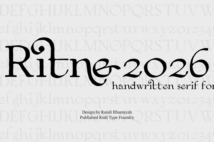 Preview of Ritne Font