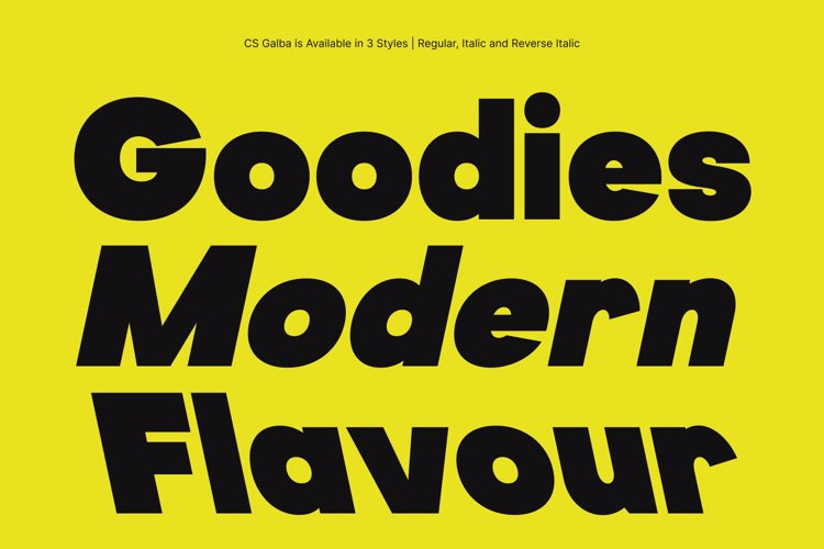 Preview of CS Galba Font