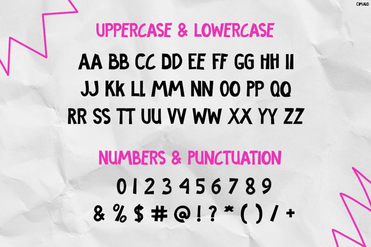 Preview of CIMALO Font