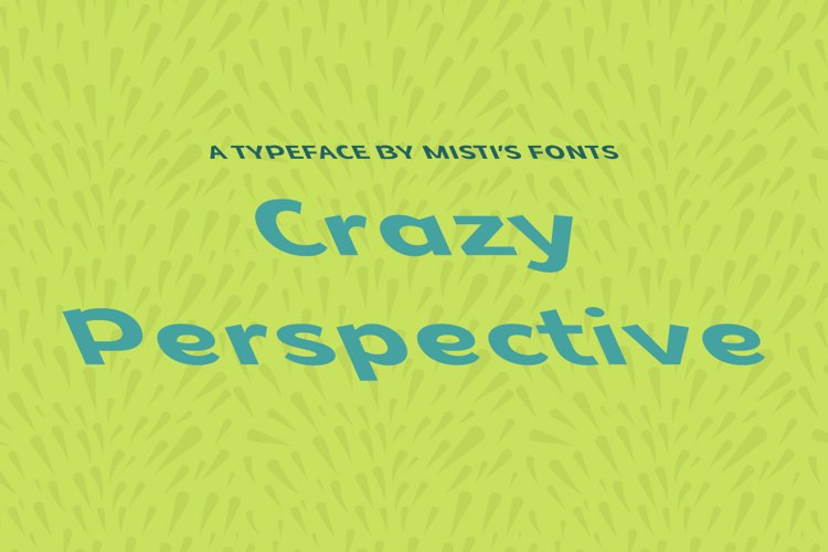 Crazy Perspective Font