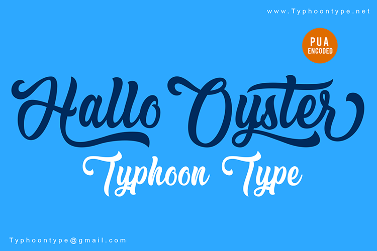 Hallo Oyster (Personal Use) Font