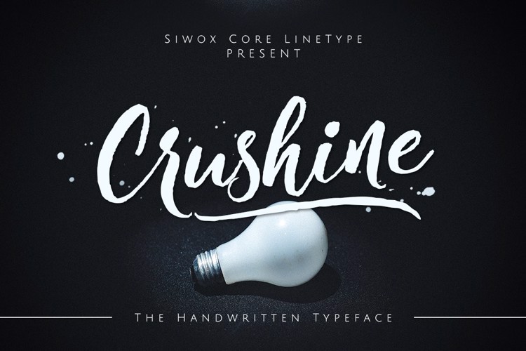 Crushine Brush Script Font