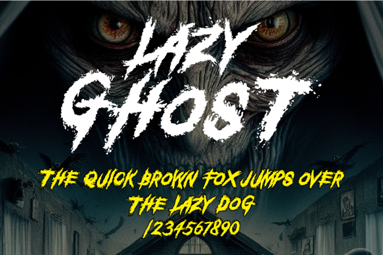 Lazy Ghost Font