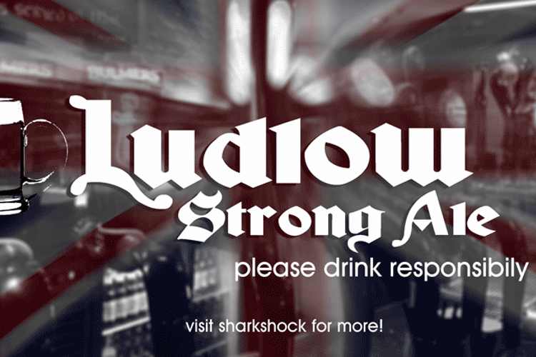 Ludlow Strong Ale Font