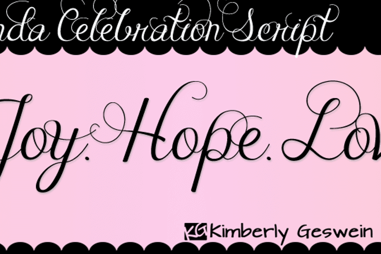 Janda Celebration Script Font