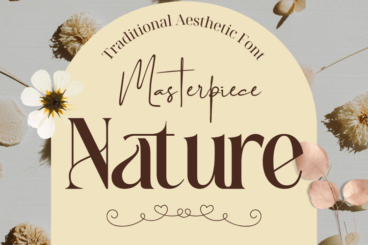 Preview of Traditional Aesthetic Font