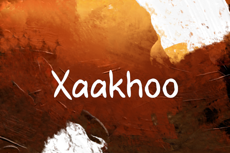 Preview of x  Xaakhoo Font
