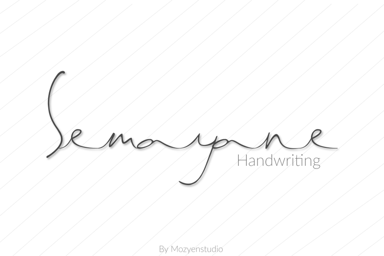 Semayane Handwriting Font