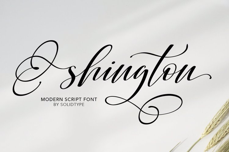 Shington Script Font