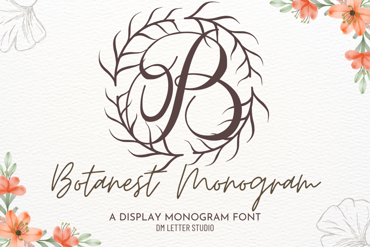 Preview of Botanest Monogram Font