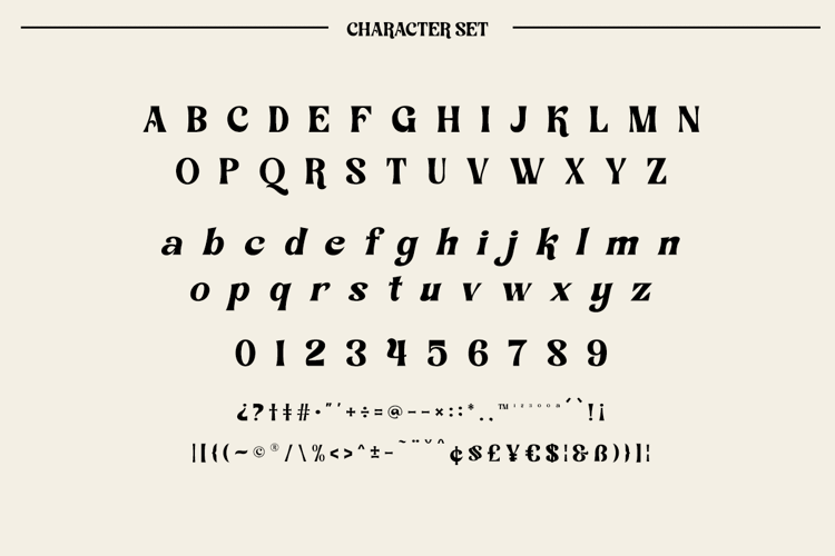 Preview of The Maleka Font
