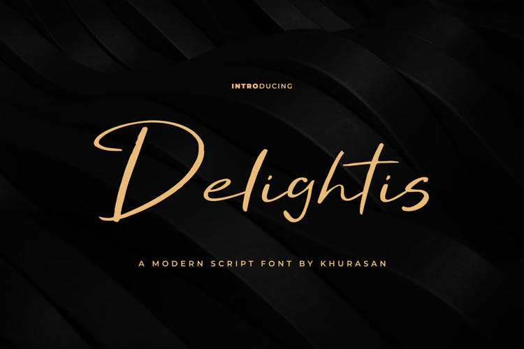 Preview of Delightis Font