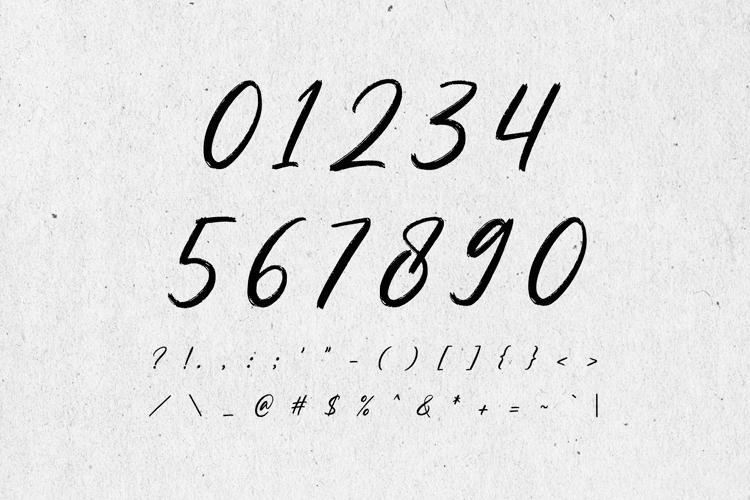 Preview of Ronthel Brush Font