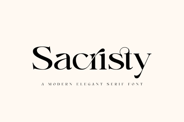 Preview of Sacristy Font