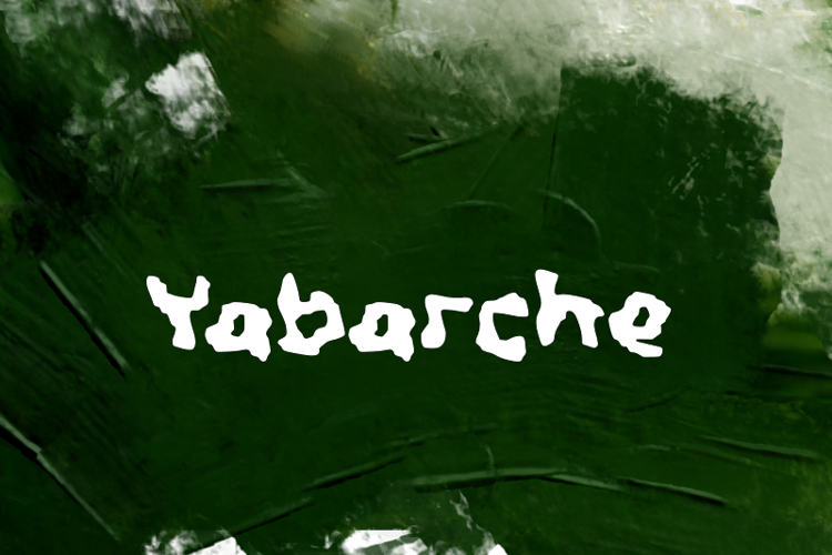 Preview of y  Yabarche Font
