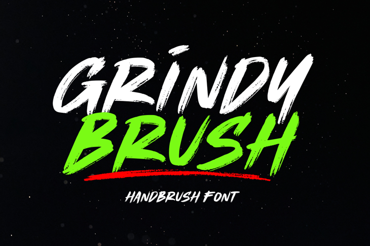 Grindy Brush Font