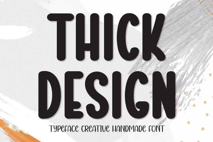 Thick Design Font