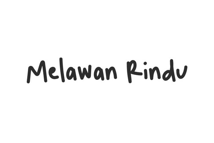 Preview of Melawan Rindu Font
