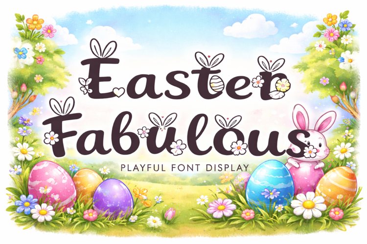 Preview of Easter Fabulous Font
